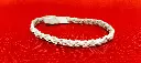 Bracelet fin en cuir tressé 3 brins