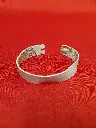 Bracelet cuir simple gris clair