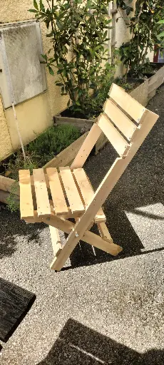 Plan chaise pliante